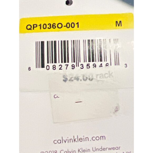 Calvin‎ Klein Black Bralette M 90% Cotton Elastic Band Racerback Style - Picture 6 of 6